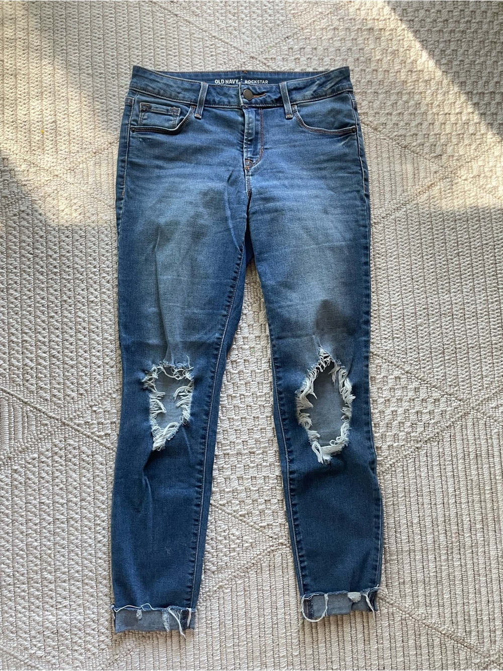 Old Navy Rockstar Ripped Distressed Jeans